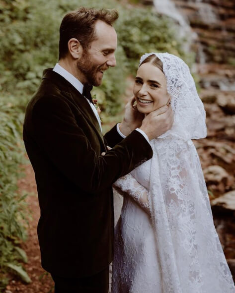 Lily Collins Was a Romantic Bride for Charlie Mcdowell