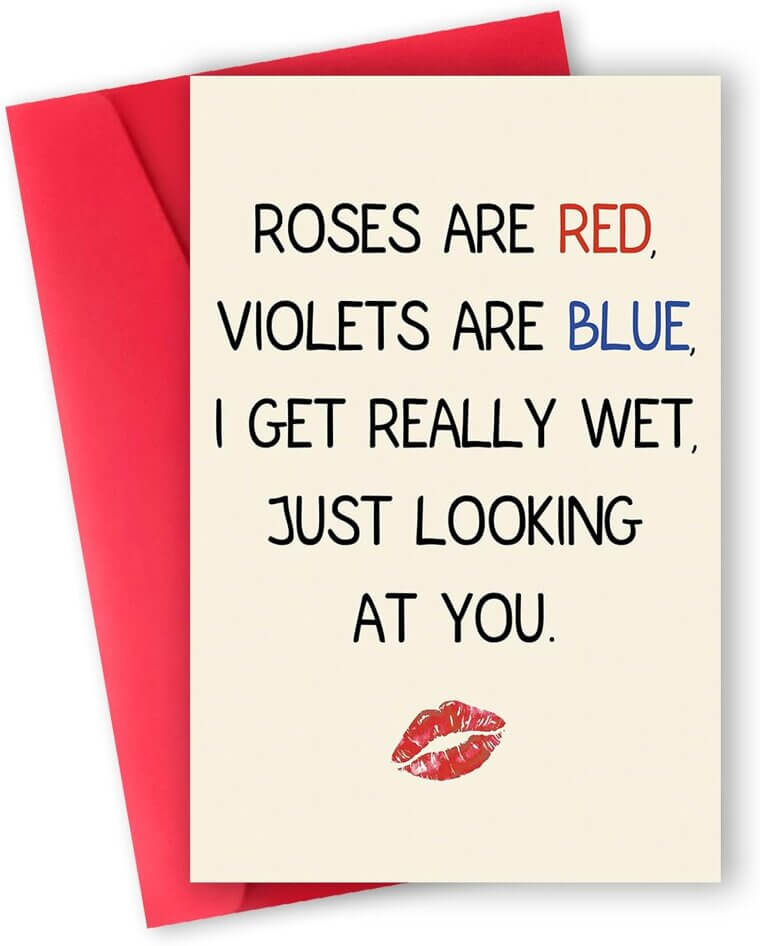 Valentine's Day Card - Unique & Funny for Him - Now 33% Off!