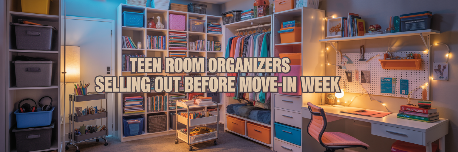 Teen Room Organizers Selling Out Before Move-In Week