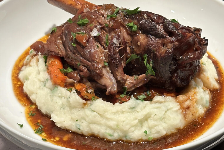 Slow-Cooked Lamb Shank and Potatoes