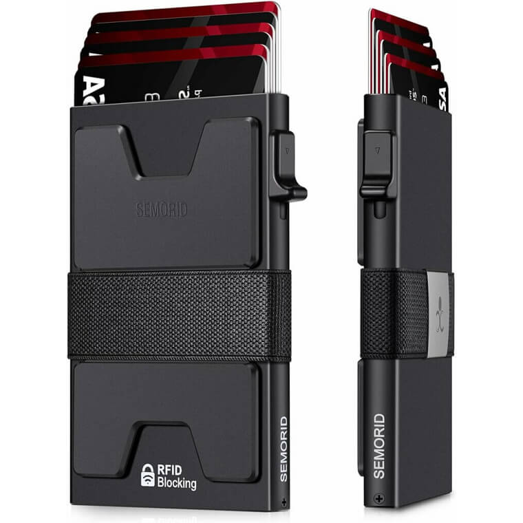 Slim Card Holder - Durable, RFID Blocking Wallet - Now - Now 23% Off!