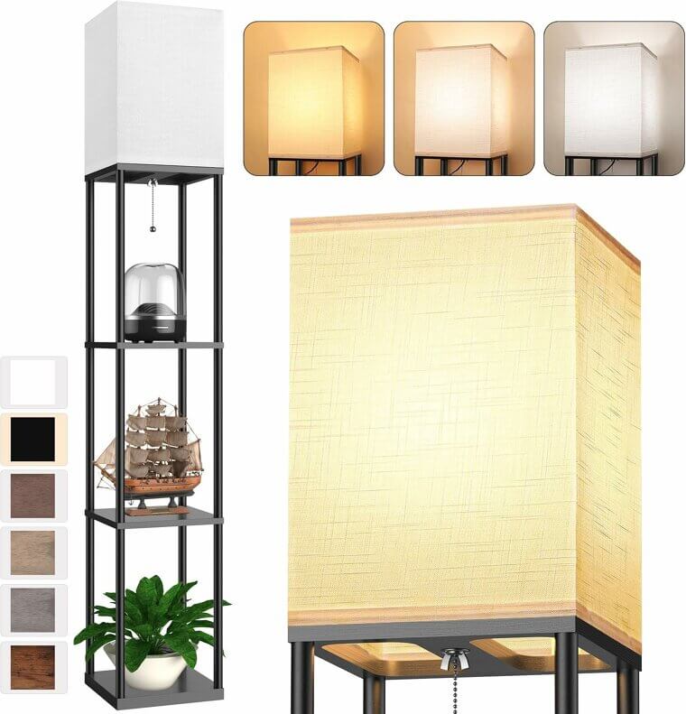 Floor Lamp Shelves - Perfect for Living Room & Bedroom Decor - 40% Off!