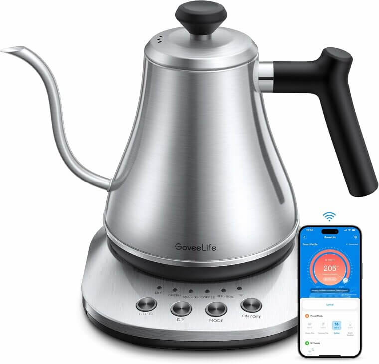 GoveeLife Smart Kettle - Alexa Compatible, Fast Heating, Keep Warm - 24% Off!