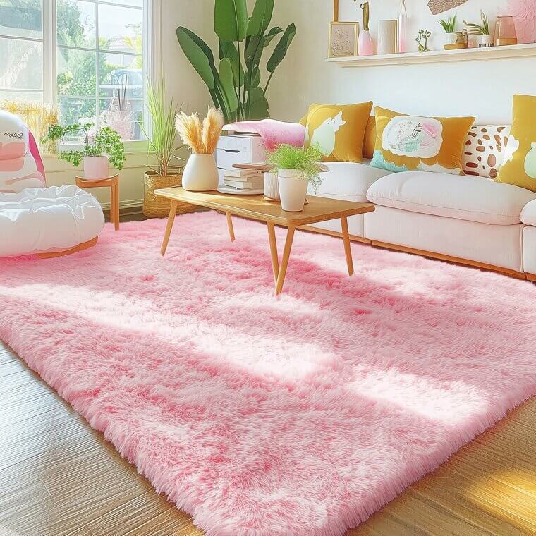 OLANLY Fluffy Area Rug - Soft, Washable, Non-Slip Comfort for Your Home - Enjoy 34% Off!
