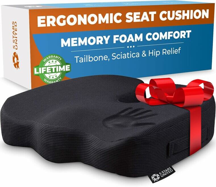 5 Stars United Seat Cushion for Ultimate Comfort - - Now 19% Off!