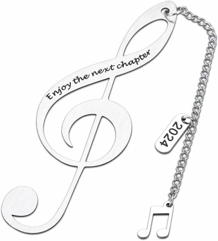 Music Bookmark Gift for Book and Music Lovers - Unique and Thoughtful
