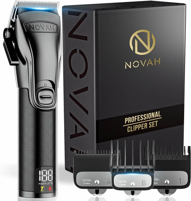 Novah Hair Clippers - Professional Cordless Clippers for Men