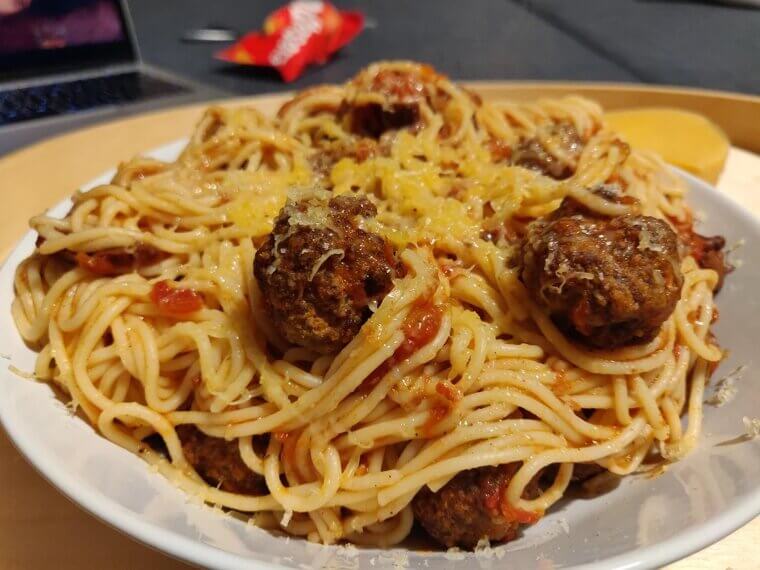 Frozen Meatball Mess