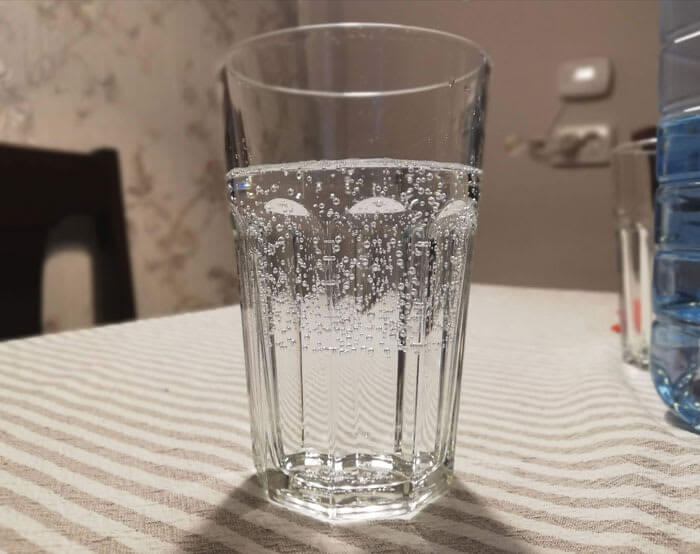 Tap Water and Sparkling Water in A Glass