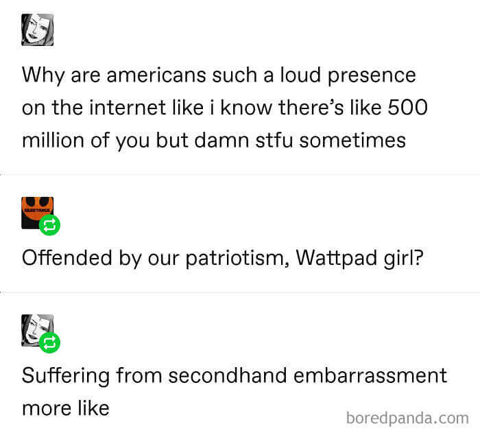 Secondhand embarrassment.