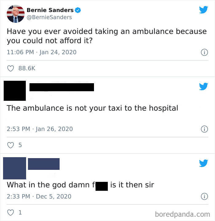 Bernie strikes again.