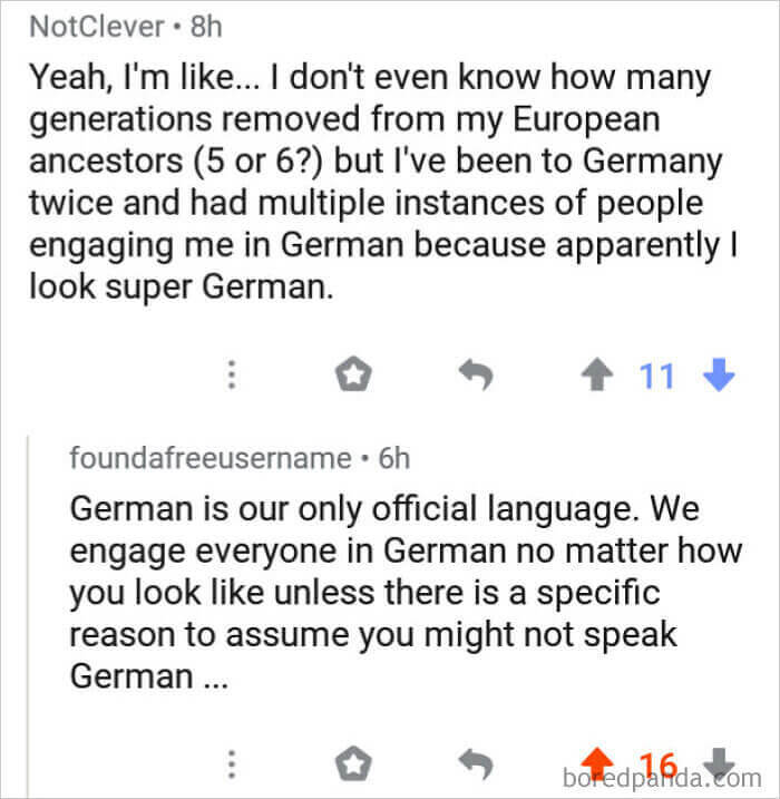 That  German look.