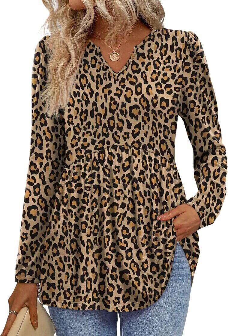 WIHOLL Babydoll Peplum Tops - Perfect Fall Style - Enjoy 40% Off!