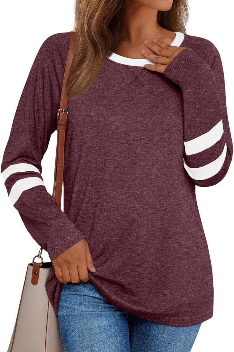 AUTOMET Color Block Shirts - Stylish Women's Tops for Every Season! - 60% Off!