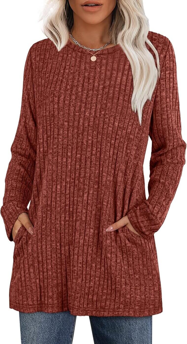 XIEERDUO Tunic Tops - Stylish, Comfy, and Versatile for Fall - Now 23% Off!