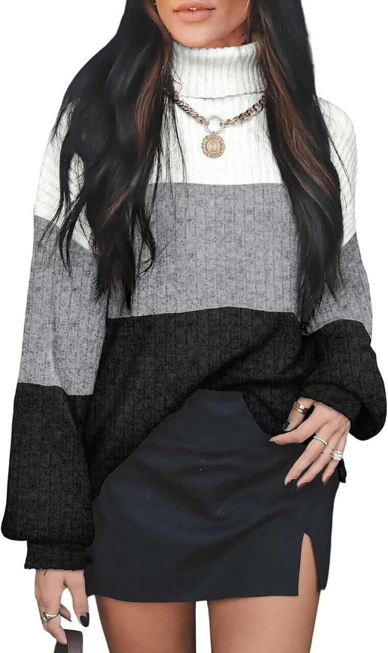OFEEFAN Turtlenecks Cozy Oversized Sweaters for Women - Perfect Fall Outfits! - Now 41% Off!