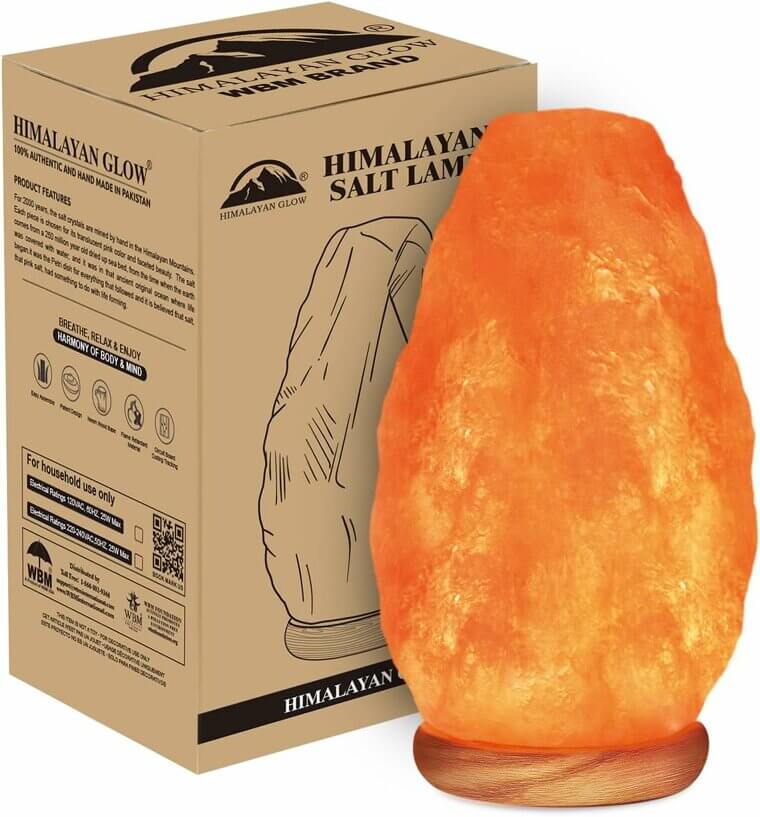 Elevate Ambiance with Himalayan Salt Lamp - Natural Glow & Style Now 7% Off!