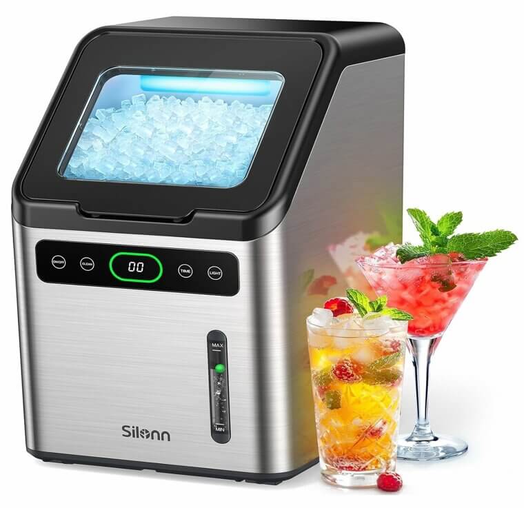 Optimize Your Ice Experience with Silonn Ice Maker - 44lbs Per Day! Don’t Miss the 31% Discount!
