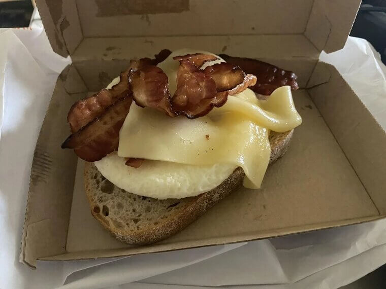 Double Sausage Breakfast Sandwich