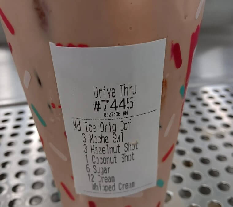 Large Frozen Coffee With Mocha Swirl