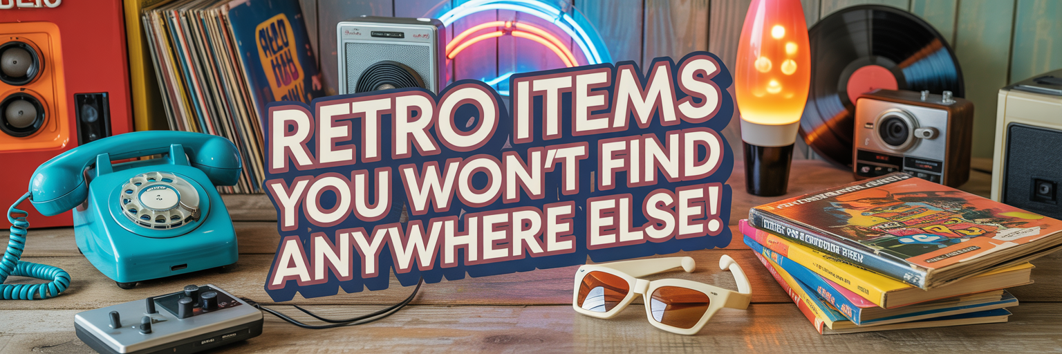 Retro Items You Won't Find Anywhere Else!
