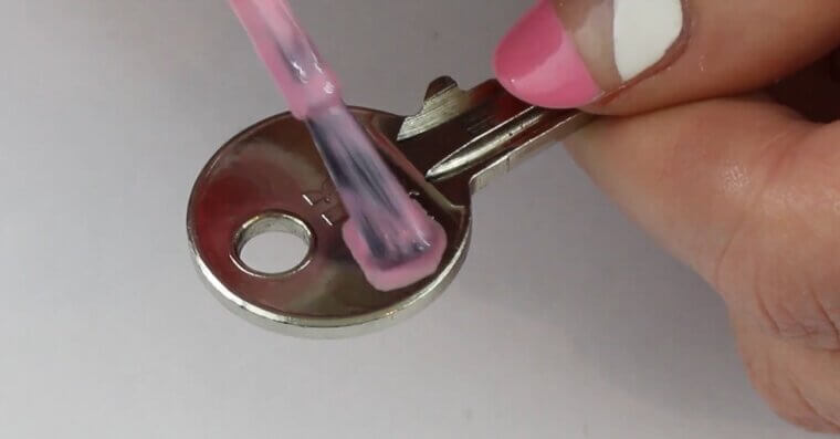 Paint Keys With Nail Polish