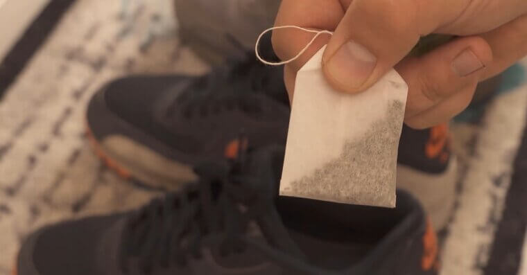 Keep Shoes Fresh With Tea Bags