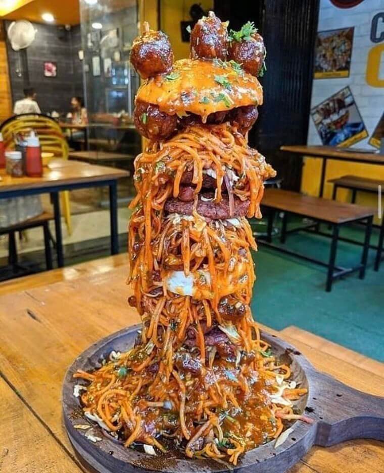 "The Leaning Tower Of Meats-Ahhh"