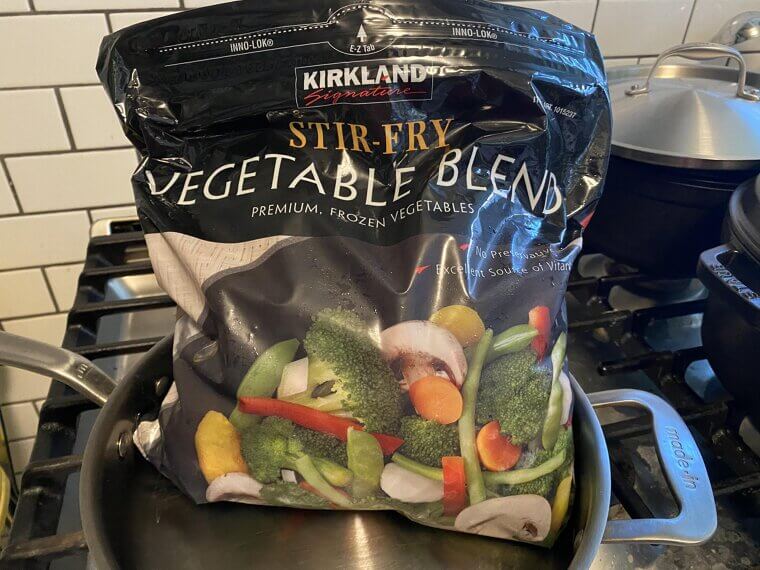 Use Frozen Vegetables for "Dump Meals"