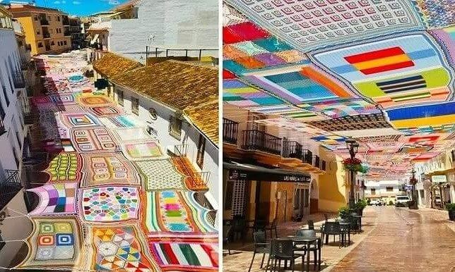 Gehaakt baldakijn van Málaga