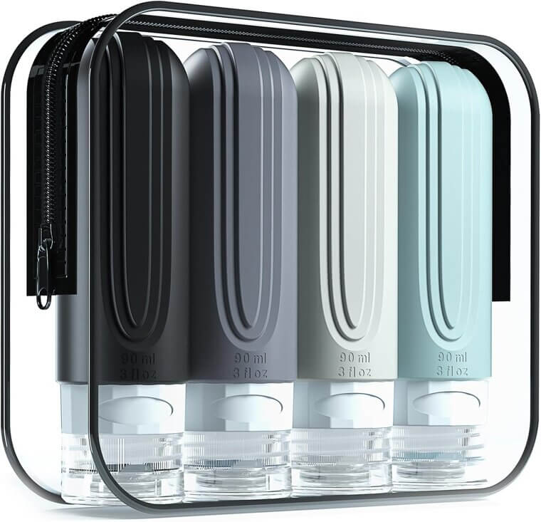 Travel Toiletry Bottles - Leak-Proof, TSA-Approved Convenience