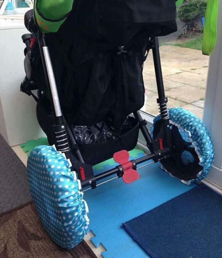 Clean Stroller Wheels