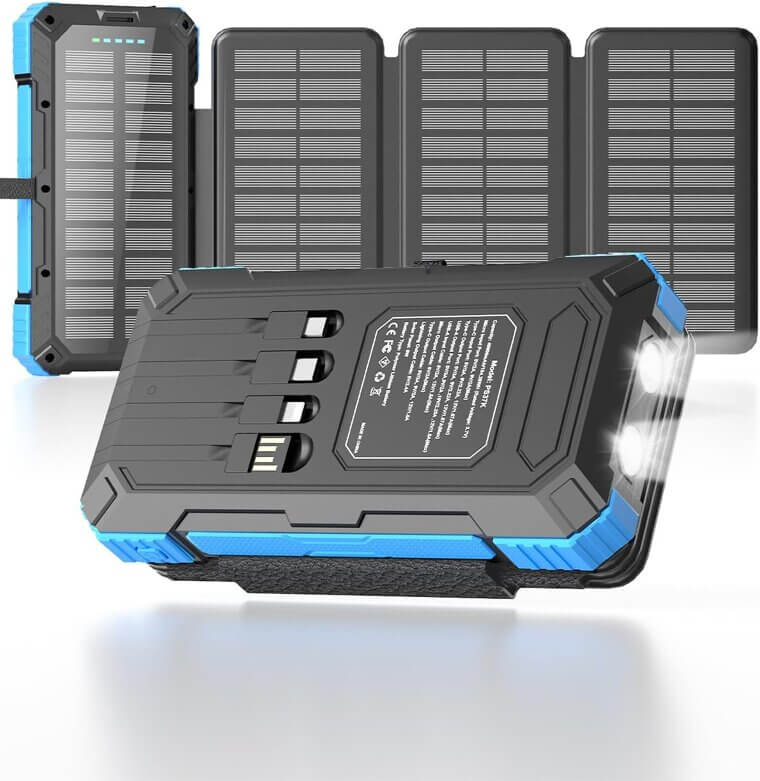 Solar Charger Power Bank - Ultimate Outdoor Charging Companion - Enjoy 46% Off!