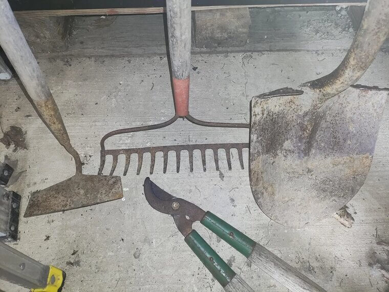 Rusty Garden Tools