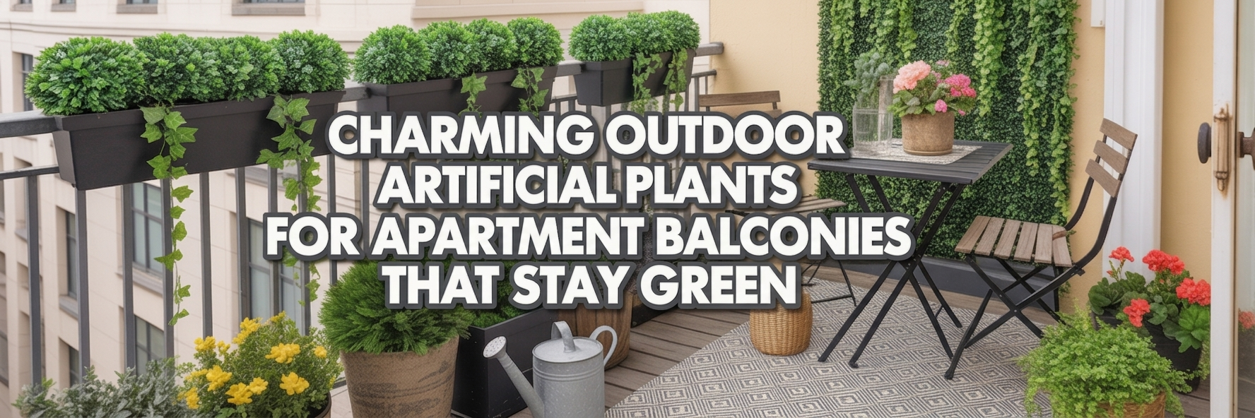 The Outdoor Artificial Plants Apartment Balconies Are Filling Up With