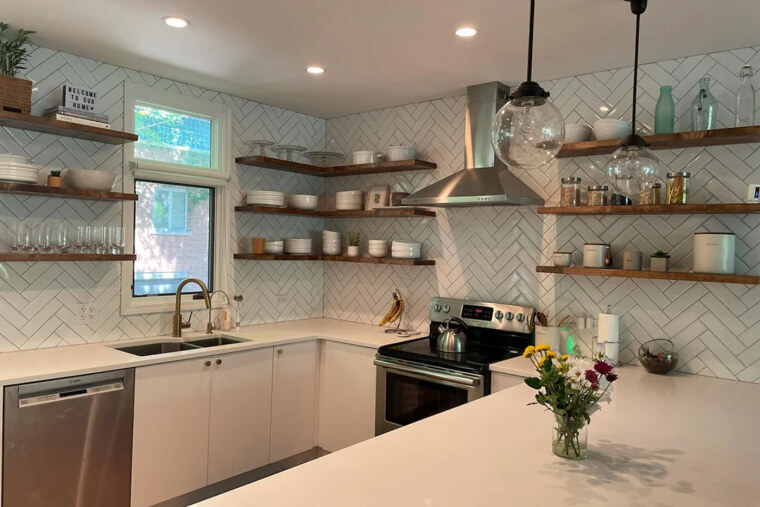 Open Shelving in Kitchens