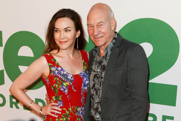 A Match Made Over Mexican Food: Patrick Stewart (68) and Sunny Ozell (30) - 38 Year Difference