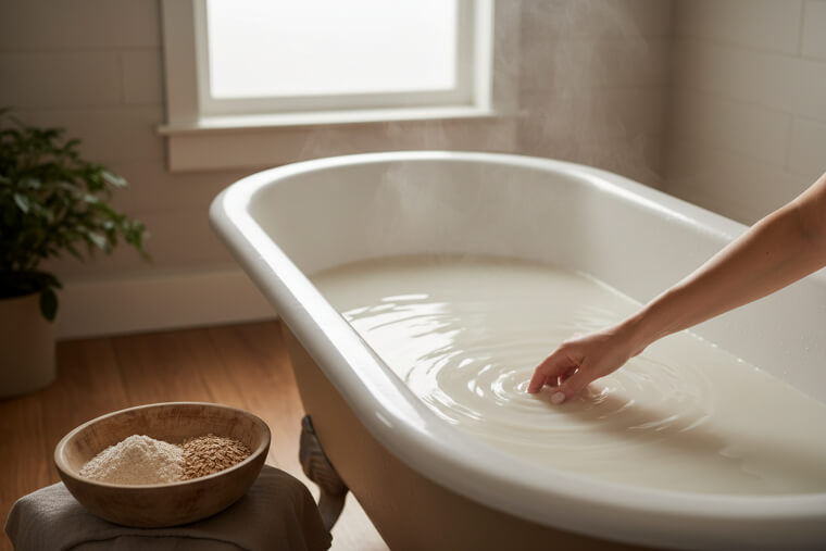 Oatmeal Baths Beat Expensive Skin Creams