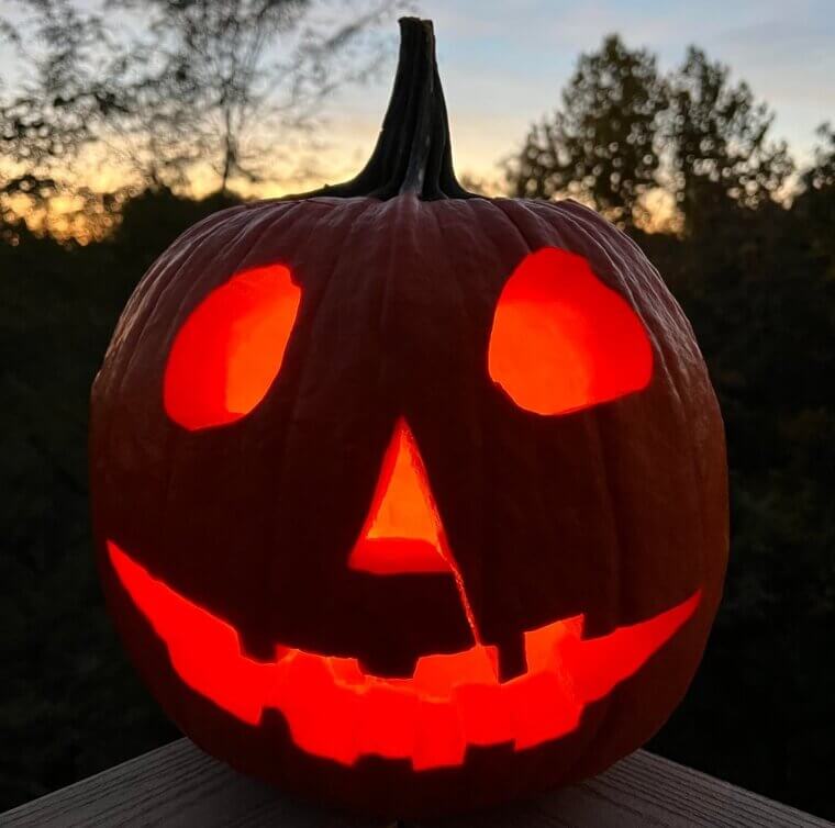 Using Real Candles Inside Pumpkins