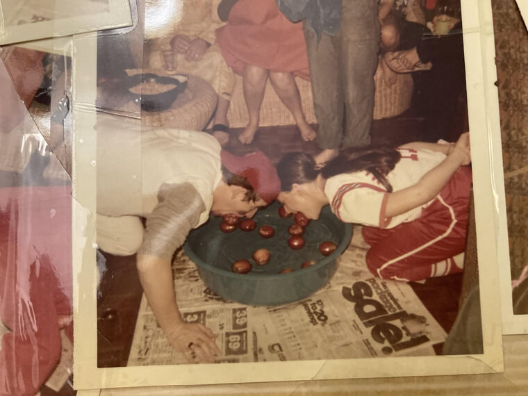 Bobbing for Apples at Parties