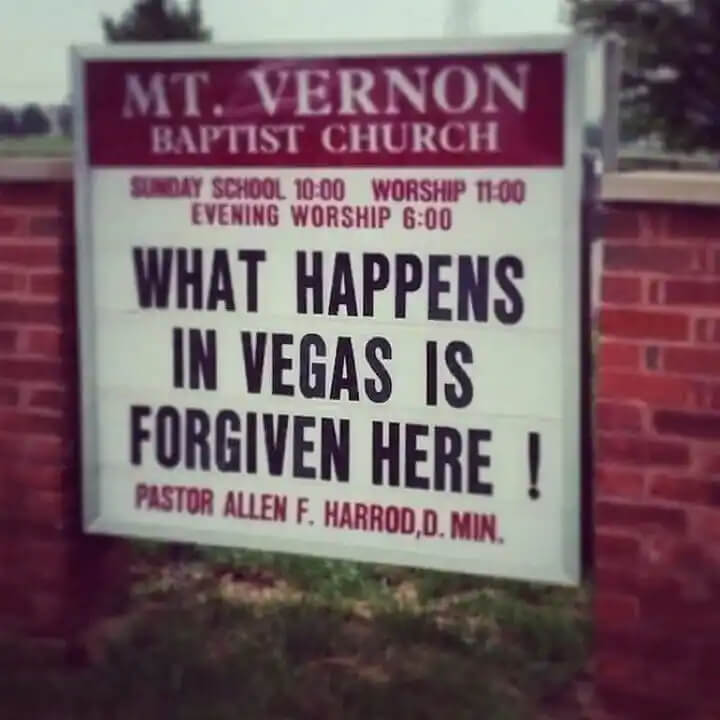 Don't Worry, This Church Will Offer Forgiveness for Your Vegas Shenanigans