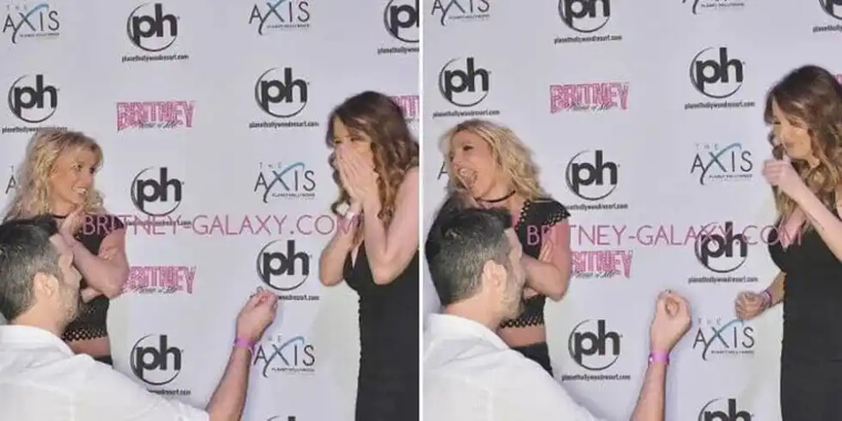 Britney Spears Helped With the Most Ultimate Vegas Proposal