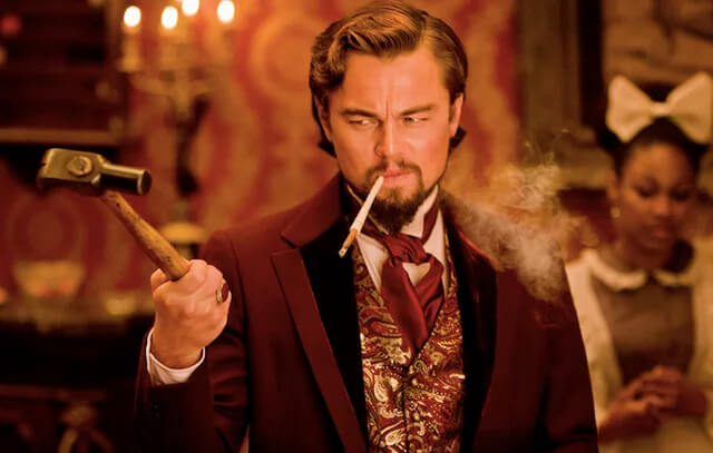 Leonardo DiCaprio siguió actuando tras lesionarse en Django Desencadenado