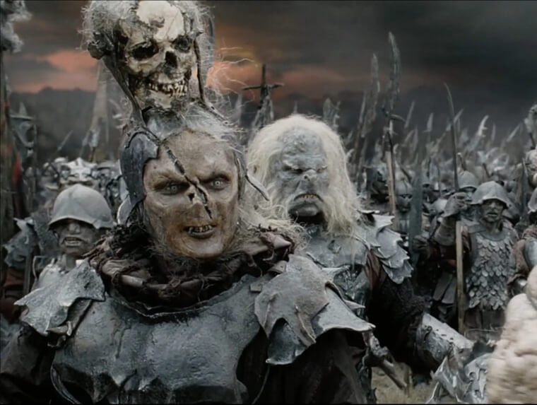 Un orco de El Señor de los Anillos se inspiró en una persona real