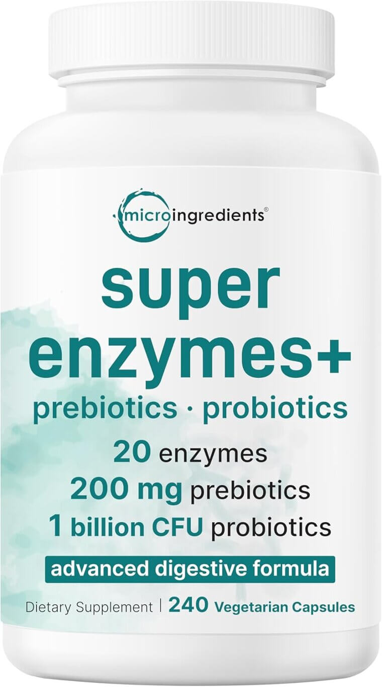 Super Enzymes Capsules - Boost Your Gut Health with Probiotics & More - Now 24% Off!