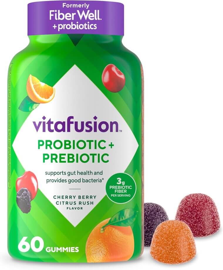 Vitafusion Gummies for Gut Health - Tasty Probiotic & Prebiotic Boost - Now 25% Off!