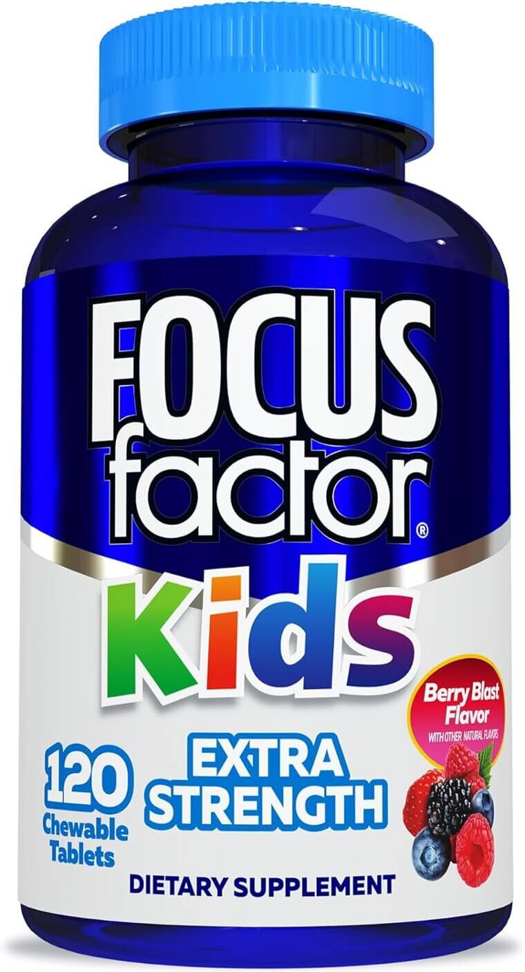Focus Factor Kids Brain Health Chewables - Tasty & Effective - Now 15% Off!