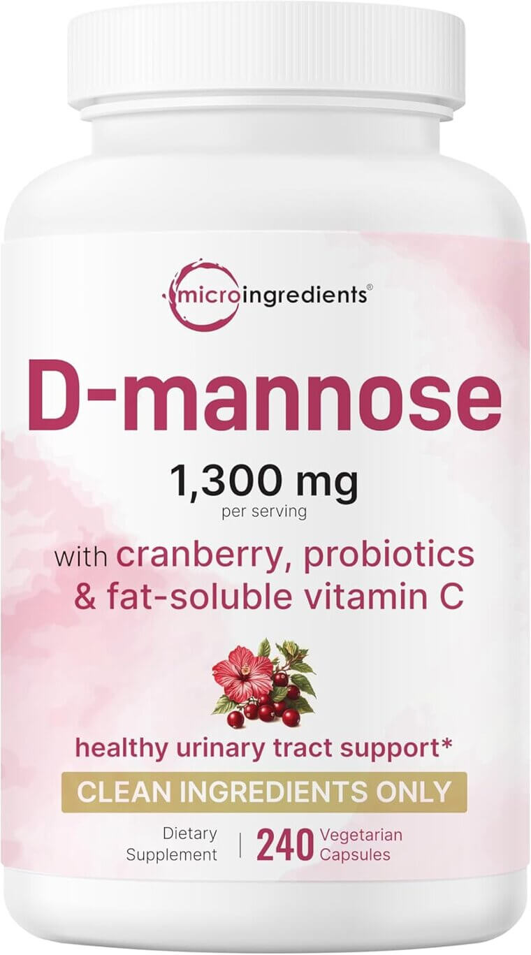 D Mannose Capsules for Urinary Health & Probiotics Boost - Now 13% Off!