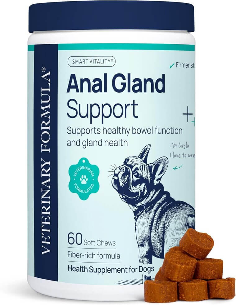 Anal Gland Support Chews for Dogs - Tasty Digestive Health Boost - Now 20% Off!