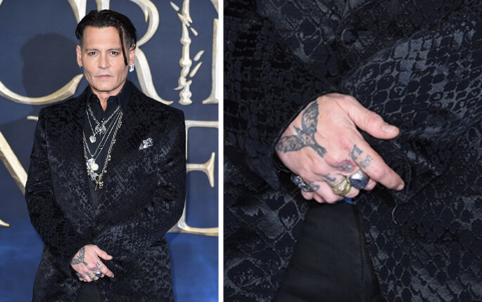 Johnny Depp's Scum Tattoo